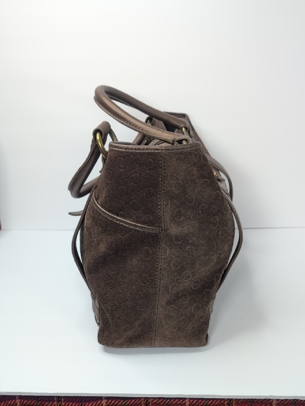 Celine Macadam Suede Boogie Satchel Vintage - Picture 5 of 16